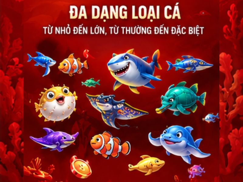 Các loại cá thường xuất hiện
