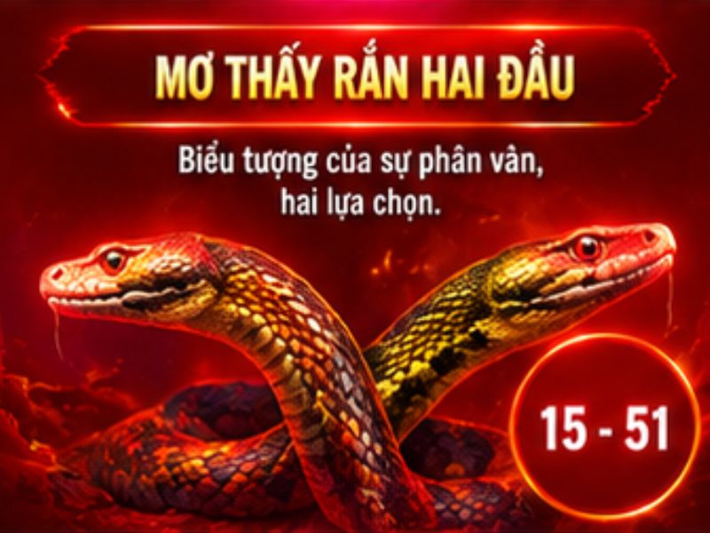 Mơ thấy rắn hai đầu